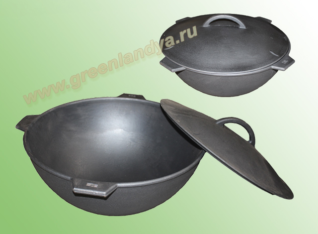 Чугунный казан большой емкости